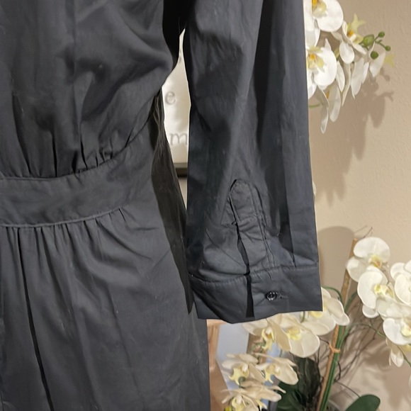 Elegant Black Wrap Dress Sz: M - Picture 5 of 8